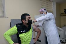 COVID-19 vaccination of police officers starts in Azerbaijan - Trend TV reports (PHOTO)