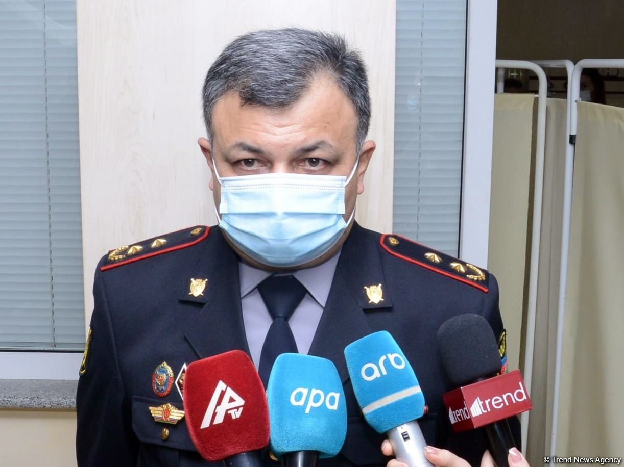 Azerbaijani Interior Ministry's employees passing vaccination from COVID-19
