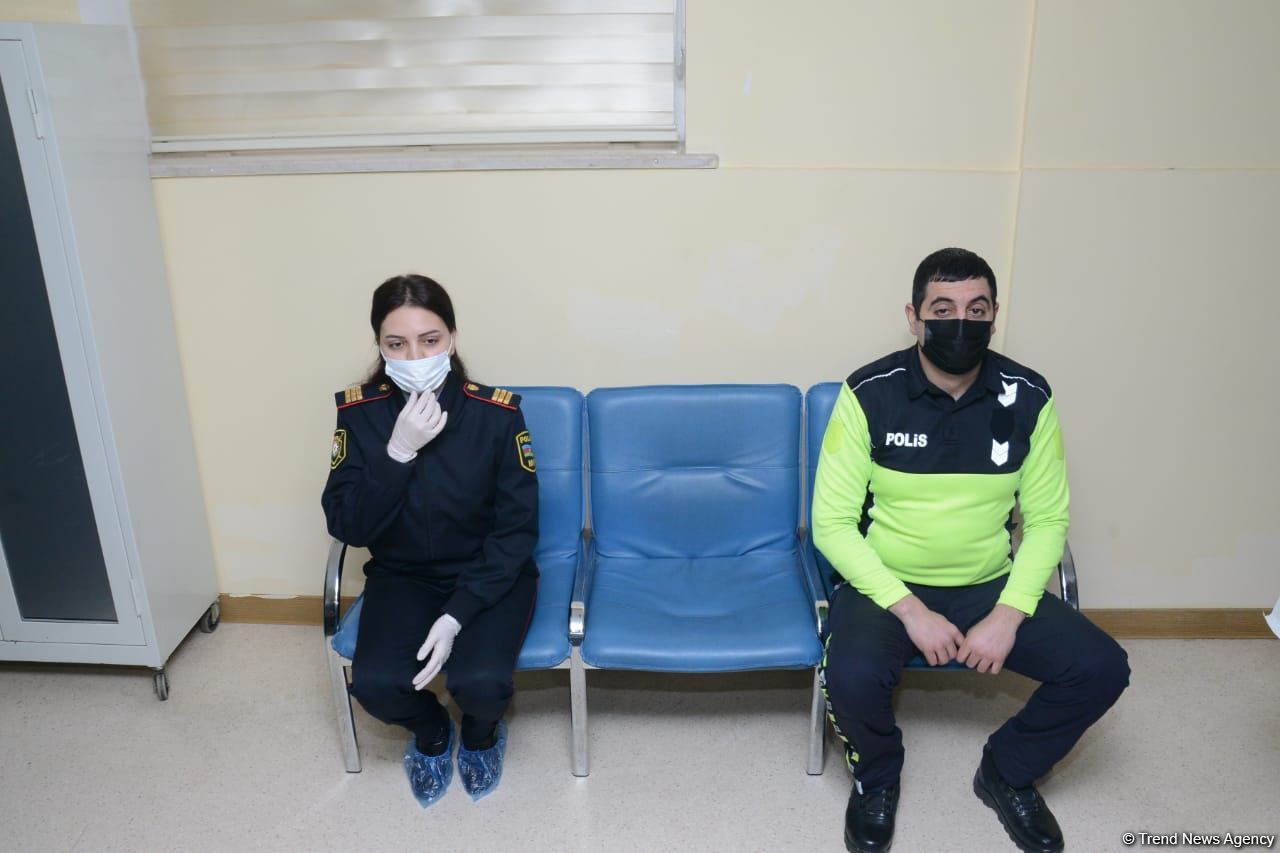 COVID-19 vaccination of police officers starts in Azerbaijan - Trend TV reports (PHOTO)