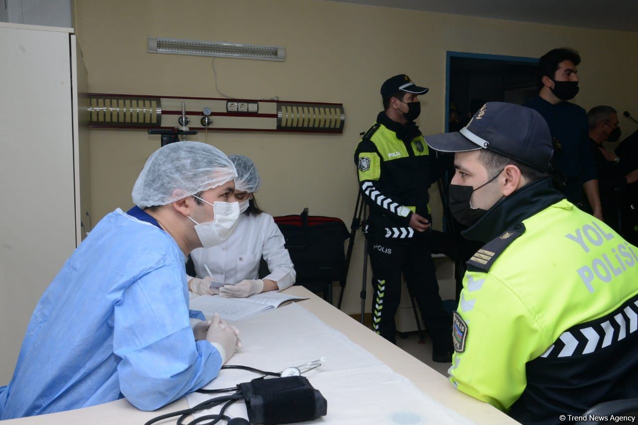 COVID-19 vaccination of police officers starts in Azerbaijan - Trend TV reports (PHOTO)