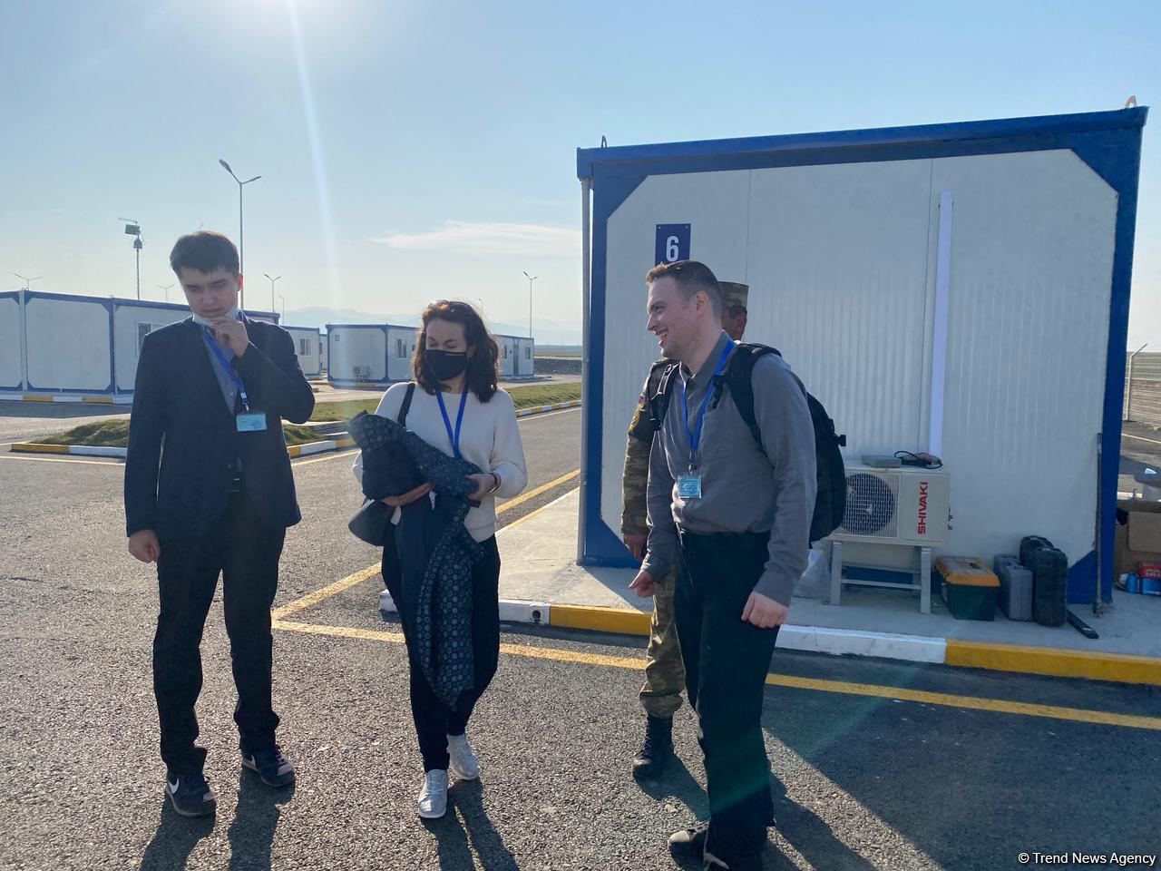 Azerbaijani, foreign journalists visit Turkish-Russian Monitoring Center in Aghdam (PHOTO/VIDEO)