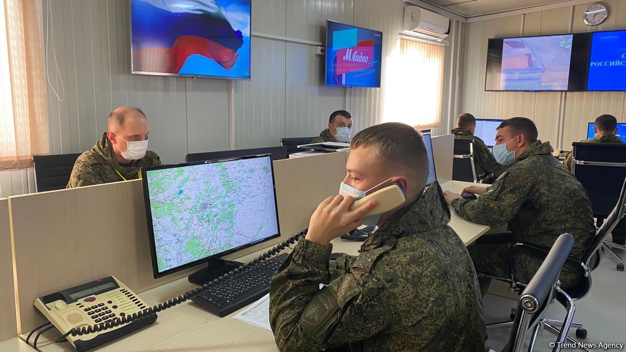 Azerbaijani, foreign journalists visit Turkish-Russian Monitoring Center in Aghdam (PHOTO/VIDEO)