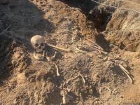 Fragments of human skeleton found in Azerbaijani Aghdam's water canal - Trend TV