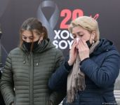 Azerbaijani population honoring memory of victims of Khojaly genocide (PHOTO)