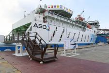 Azerbaijani president, first lady attend sail away of 'Academician Zarifa Aliyeva' ship, launch of first Ro-Pax type 'Azerbaijan' ferry boat (PHOTO)