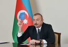 President Ilham Aliyev delivers speech at congress of ruling party (PHOTO)