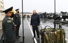 President Ilham Aliyev attends opening of Internal Troops` newly-built military unit (PHOTO)