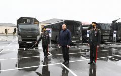 President Ilham Aliyev attends opening of Internal Troops` newly-built military unit (PHOTO)