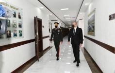 President Ilham Aliyev attends opening of Internal Troops` newly-built military unit (PHOTO)