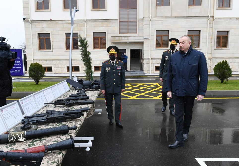 President Ilham Aliyev attends opening of Internal Troops` newly-built military unit (PHOTO)