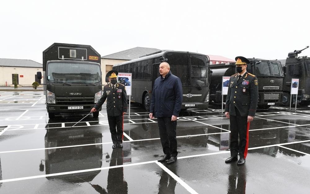 President Ilham Aliyev attends opening of Internal Troops` newly-built military unit (PHOTO)