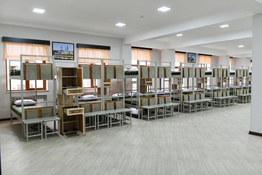 President Ilham Aliyev attends opening of Internal Troops` newly-built military unit (PHOTO)