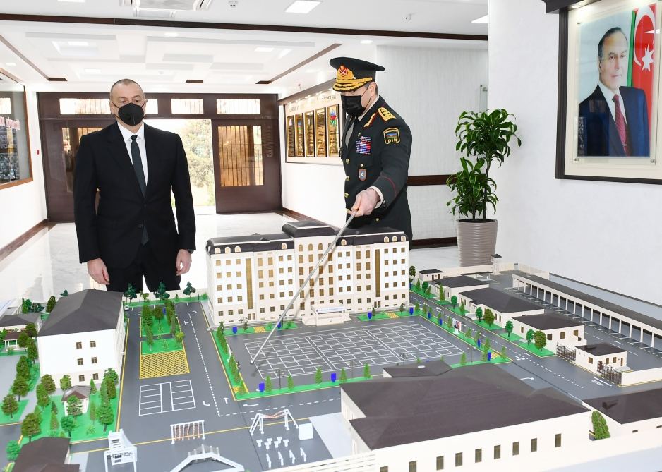 President Ilham Aliyev attends opening of Internal Troops` newly-built military unit (PHOTO)