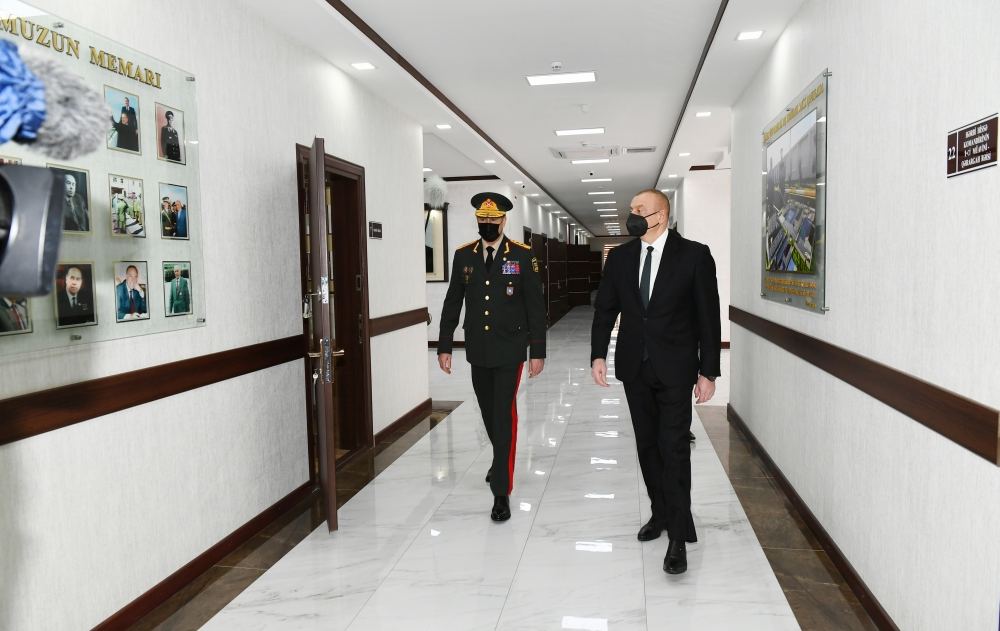 President Ilham Aliyev attends opening of Internal Troops` newly-built military unit (PHOTO)