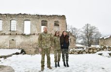 Azerbaijani President, First Lady visit Fuzuli and Khojavand districts (PHOTO)