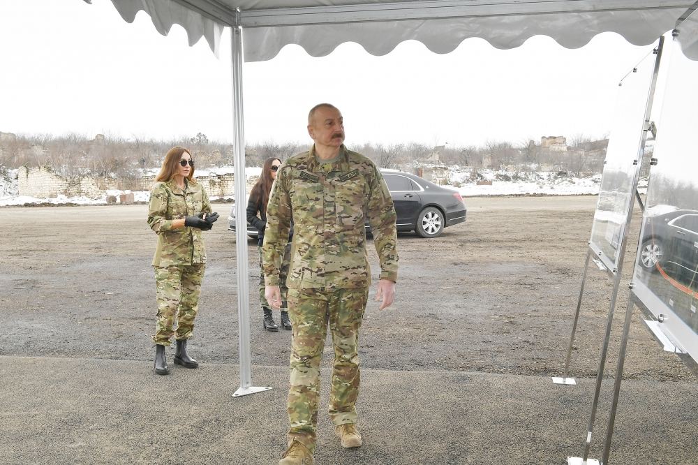Azerbaijani President, First Lady visit Fuzuli and Khojavand districts (PHOTO)