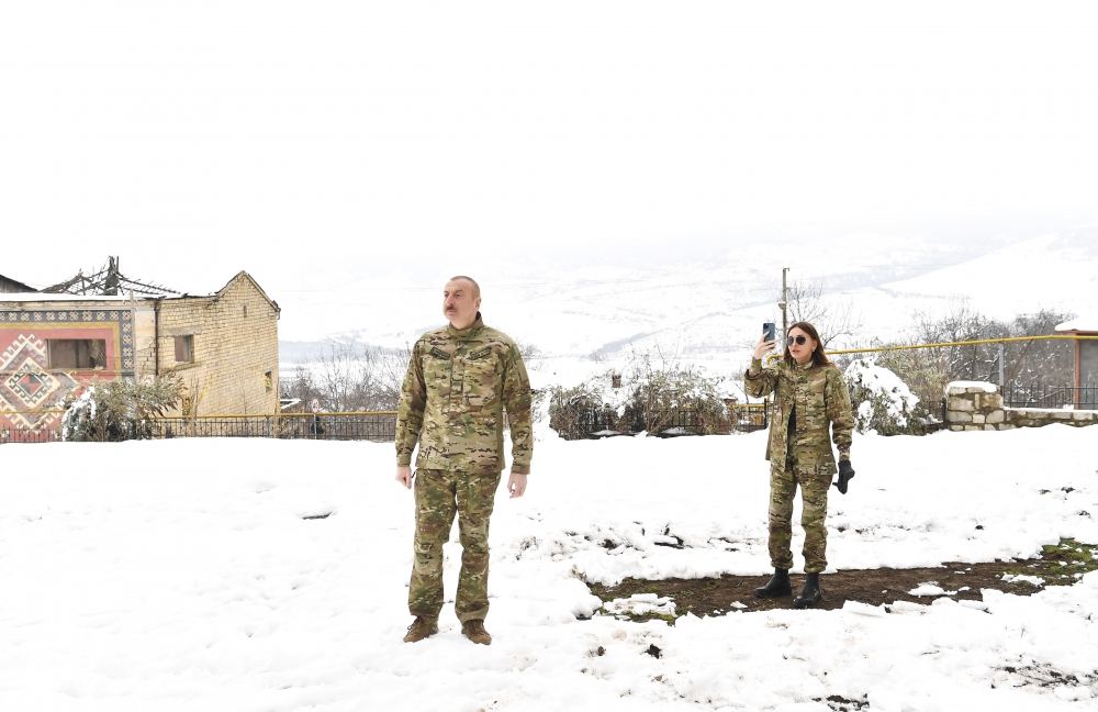 Azerbaijani President, First Lady visit Fuzuli and Khojavand districts (PHOTO)