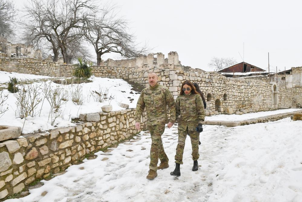 Azerbaijani President, First Lady visit Fuzuli and Khojavand districts (PHOTO)