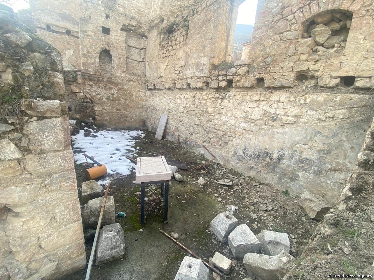 Azerbaijani journalists visit liberated Tugh village of Khojavand district (PHOTO/VIDEO)