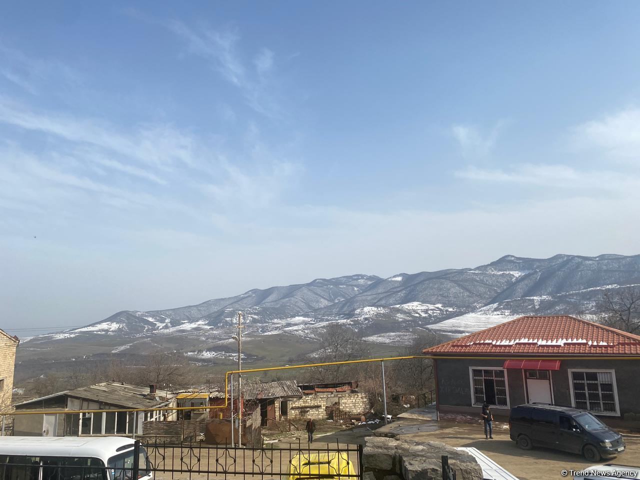 Azerbaijani journalists visit liberated Tugh village of Khojavand district (PHOTO/VIDEO)