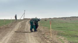 Azerbaijani agency talks demined section of Fuzuli-Shusha road (PHOTO)
