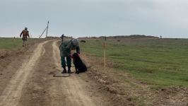 Azerbaijani agency talks demined section of Fuzuli-Shusha road (PHOTO)