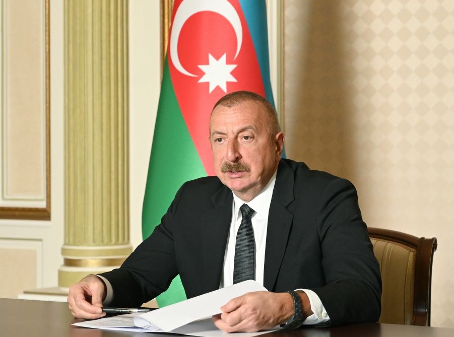 Video conference meeting held between Azerbaijani president and WHO director-general (PHOTO)