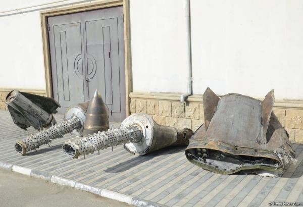Baku shows fragments of 'Iskander' missile, used by Armenia against Azerbaijan (PHOTO/VIDEO)
