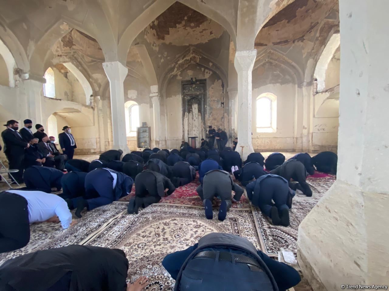 Heads of Azerbaijani religious confessions visit Aghdam Juma Mosque (PHOTO)