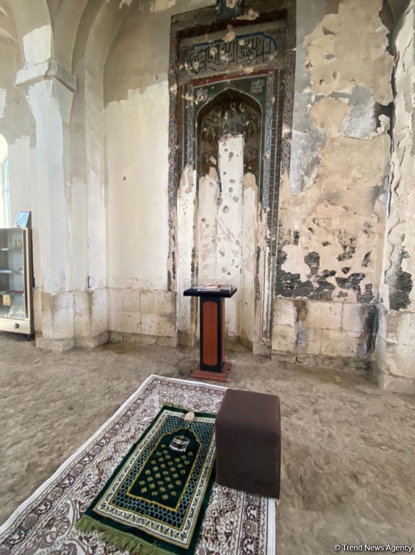 Heads of Azerbaijani religious confessions visit Aghdam Juma Mosque (PHOTO)