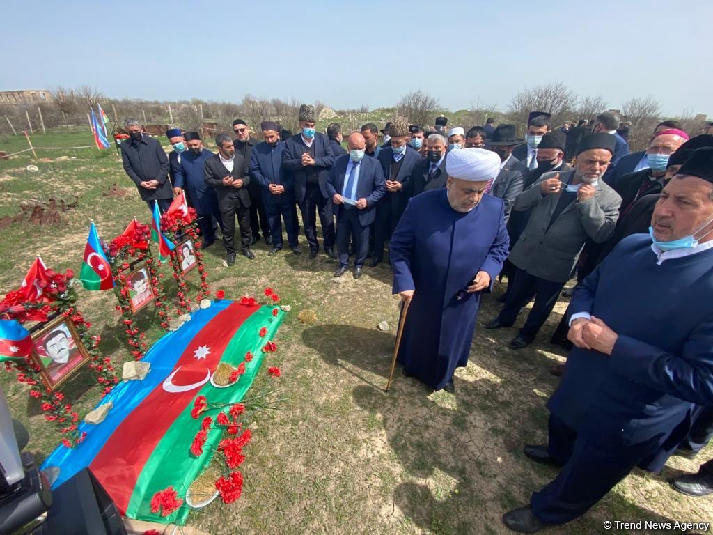 Azerbaijan's top religious officials visit graves of martyrs in liberated Aghdam (PHOTO/VIDEO)