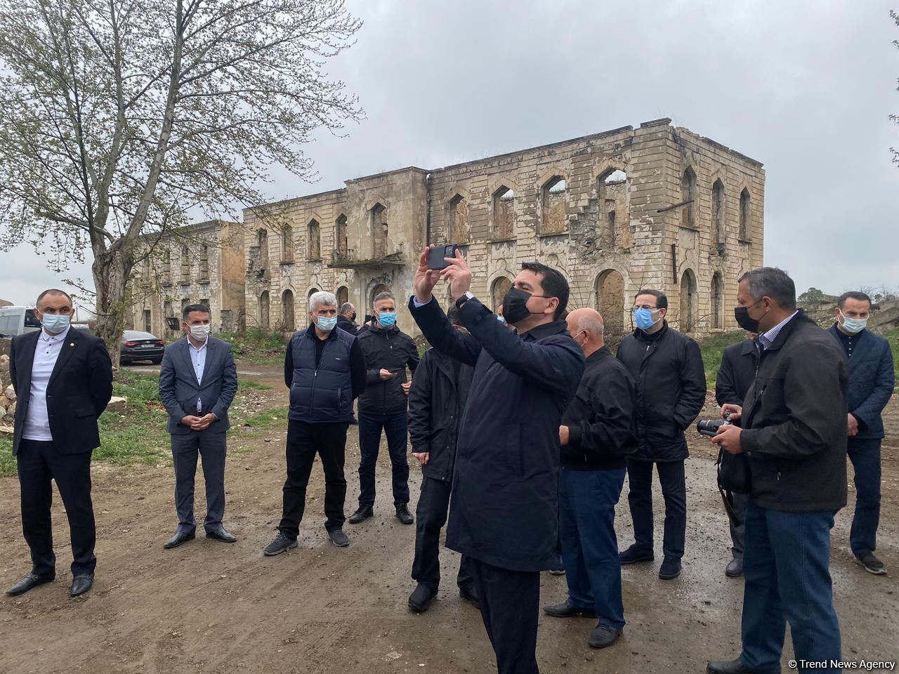 Delegation of Turkic Council reviews building of Aghdam Drama Theater destroyed by Armenians (PHOTO)