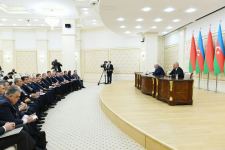 Azerbaijani, Belarus presidents give press statements (PHOTO)