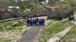 Azerbaijan's Albanian-Udi Christian community members visit ancient temple in Tugh - Trend TV (PHOTO)