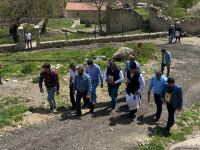 Azerbaijan's Albanian-Udi Christian community members visit ancient temple in Tugh - Trend TV (PHOTO)