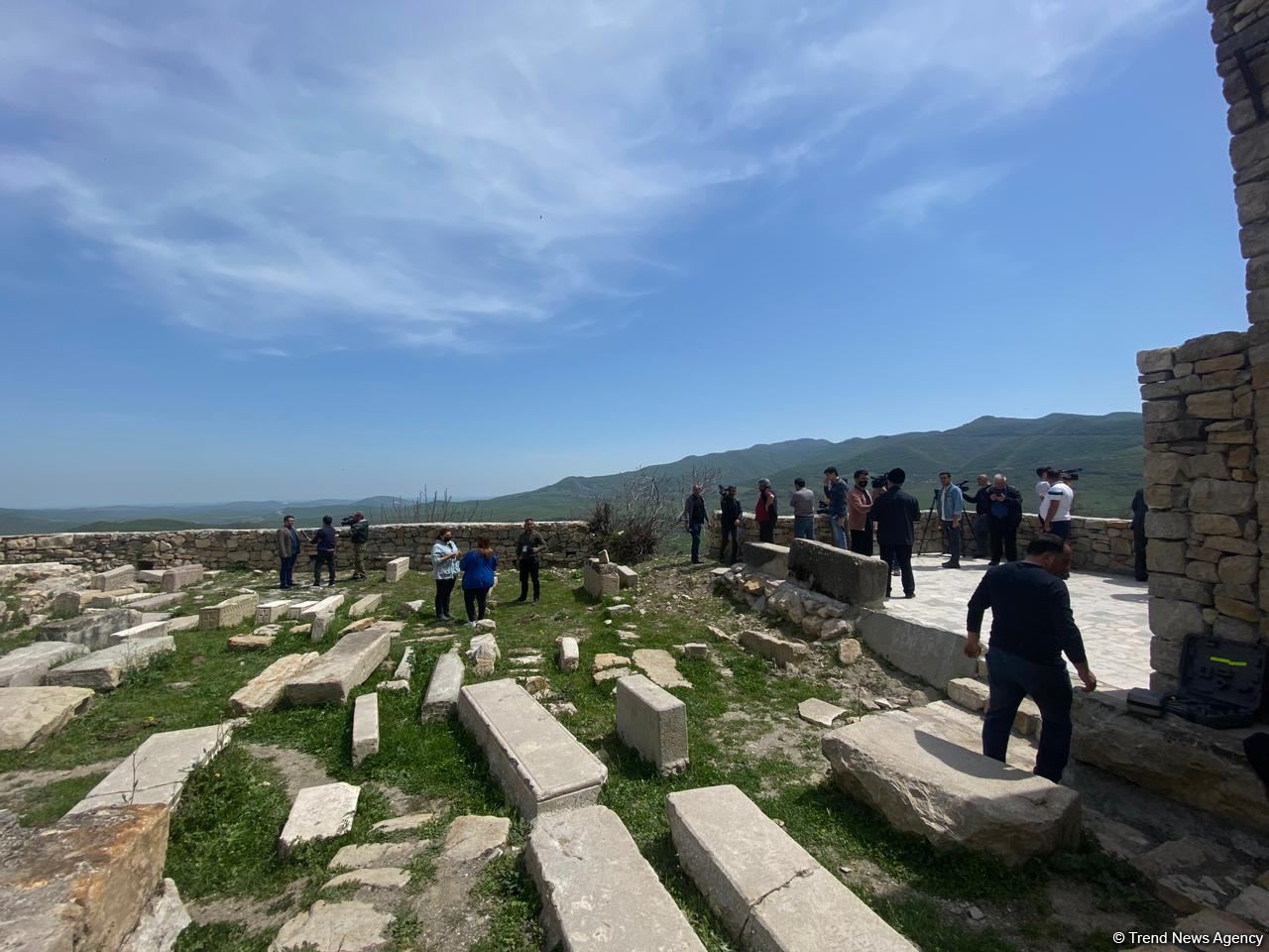 Azerbaijan's Albanian-Udi Christian community members visit ancient temple in Tugh - Trend TV (PHOTO)
