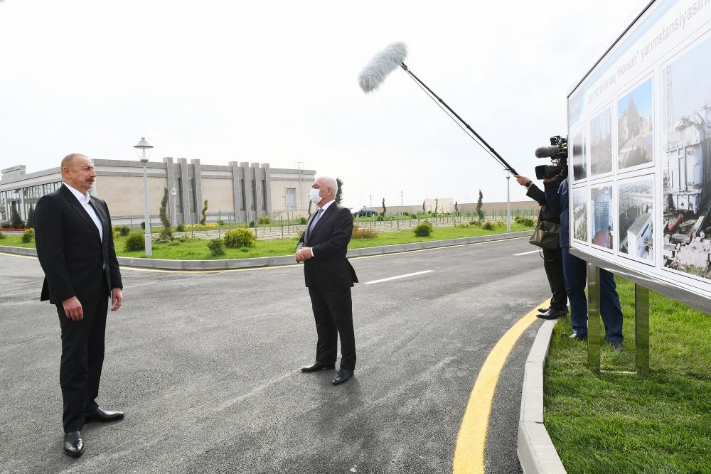 President Aliyev inquires on restoration work process in liberated lands