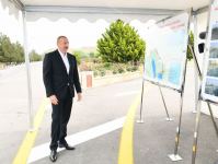 President Ilham Aliyev opens Hajigabul-Mughan highway after renovation (PHOTO)