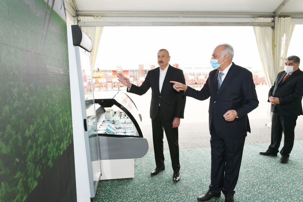 President Ilham Aliyev attends inauguration of Azersun Shamakhi Agropark in Hajigabul (PHOTO)