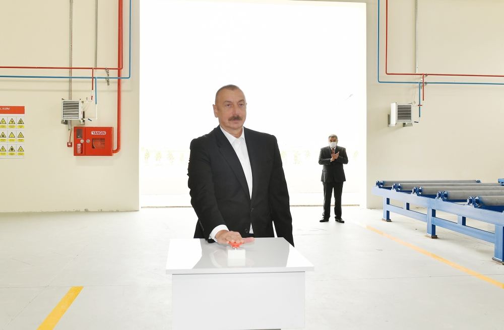 President Ilham Aliyev attends inauguration of Hajigabul Industrial Estate (PHOTO)