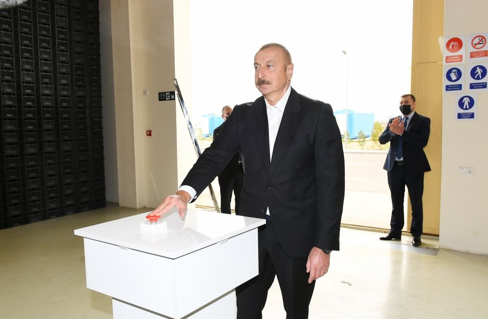 President Ilham Aliyev attends inauguration of Hajigabul Industrial Estate (PHOTO)