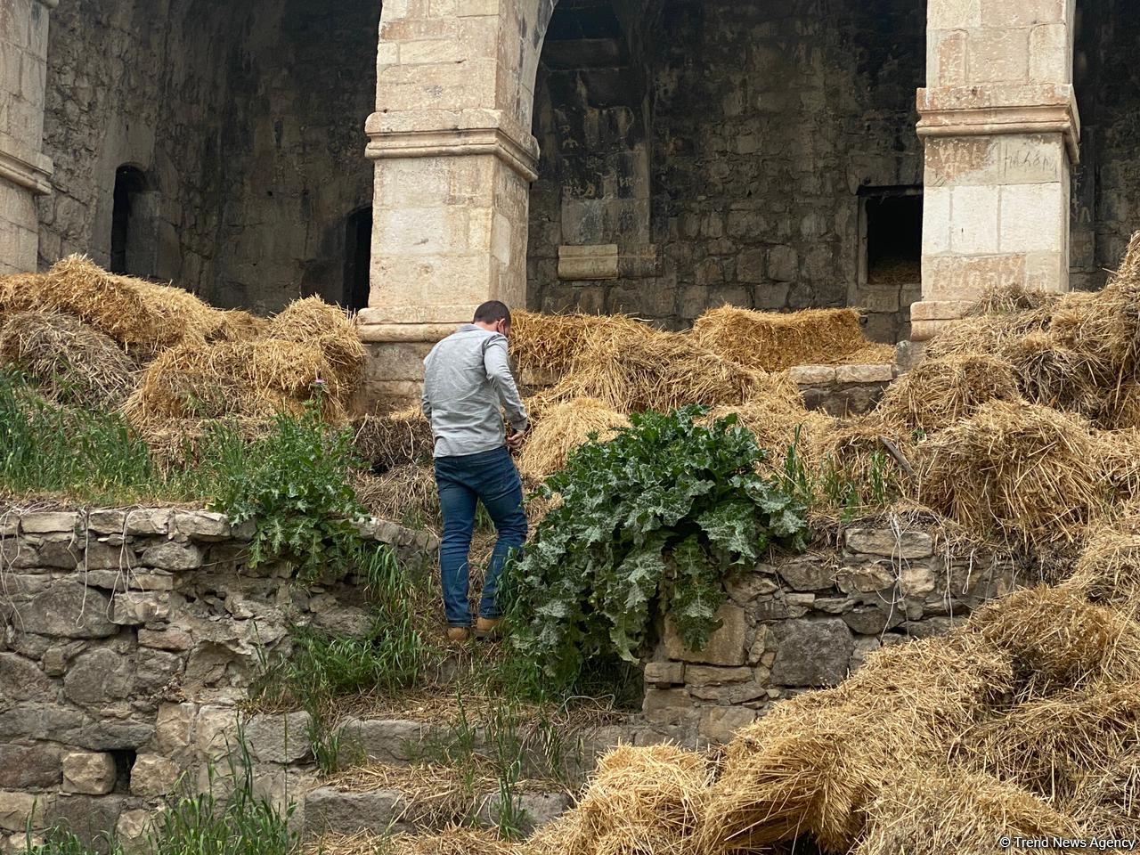 Israeli journalists visit roadside inn in Azerbaijan’s Fuzuli, turned into barn by Armenians during occupation (PHOTO)