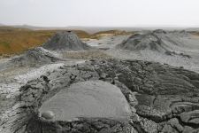 Azerbaijani president, first lady attend ceremony of laying foundation of Mud Volcanoes Tourism Complex (PHOTO)