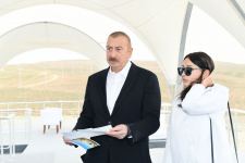 Azerbaijani president, first lady attend ceremony of laying foundation of Mud Volcanoes Tourism Complex (PHOTO)
