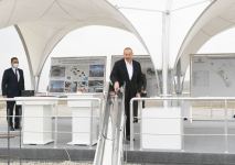 Azerbaijani president, first lady attend ceremony of laying foundation of Mud Volcanoes Tourism Complex (PHOTO)