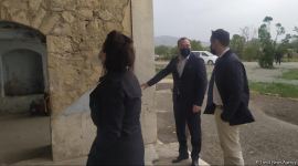 French human rights activists visiting Azerbaijan's Aghdam (PHOTO)