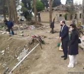 French lawyers arrive in Azerbaijan’s Ganja city, shelled by Armenia during war (PHOTO)