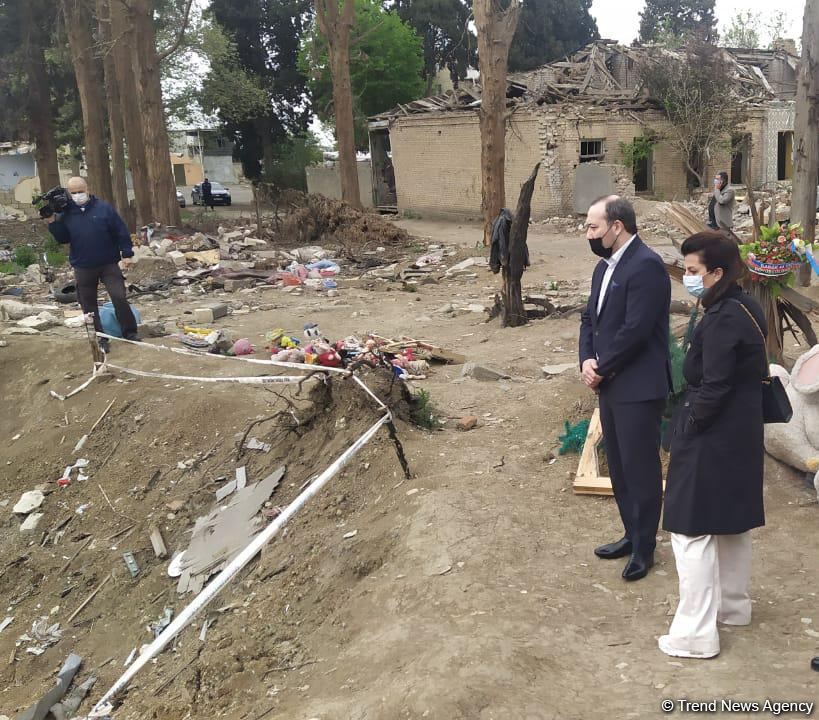 French lawyers arrive in Azerbaijan’s Ganja city, shelled by Armenia during war (PHOTO)