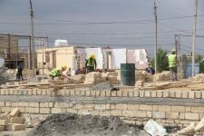 Restoration of houses damaged by Armenian shelling starts in Azerbaijan's Ganja (PHOTO)
