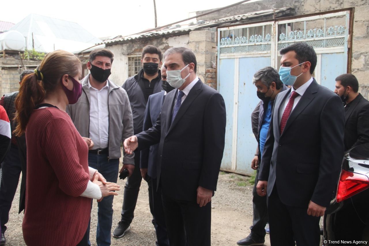 Restoration of houses damaged by Armenian shelling starts in Azerbaijan's Ganja (PHOTO)